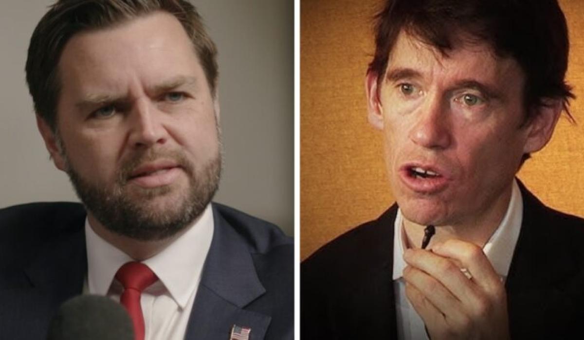 Side by side pictures of JD Vance and Rory Stewart