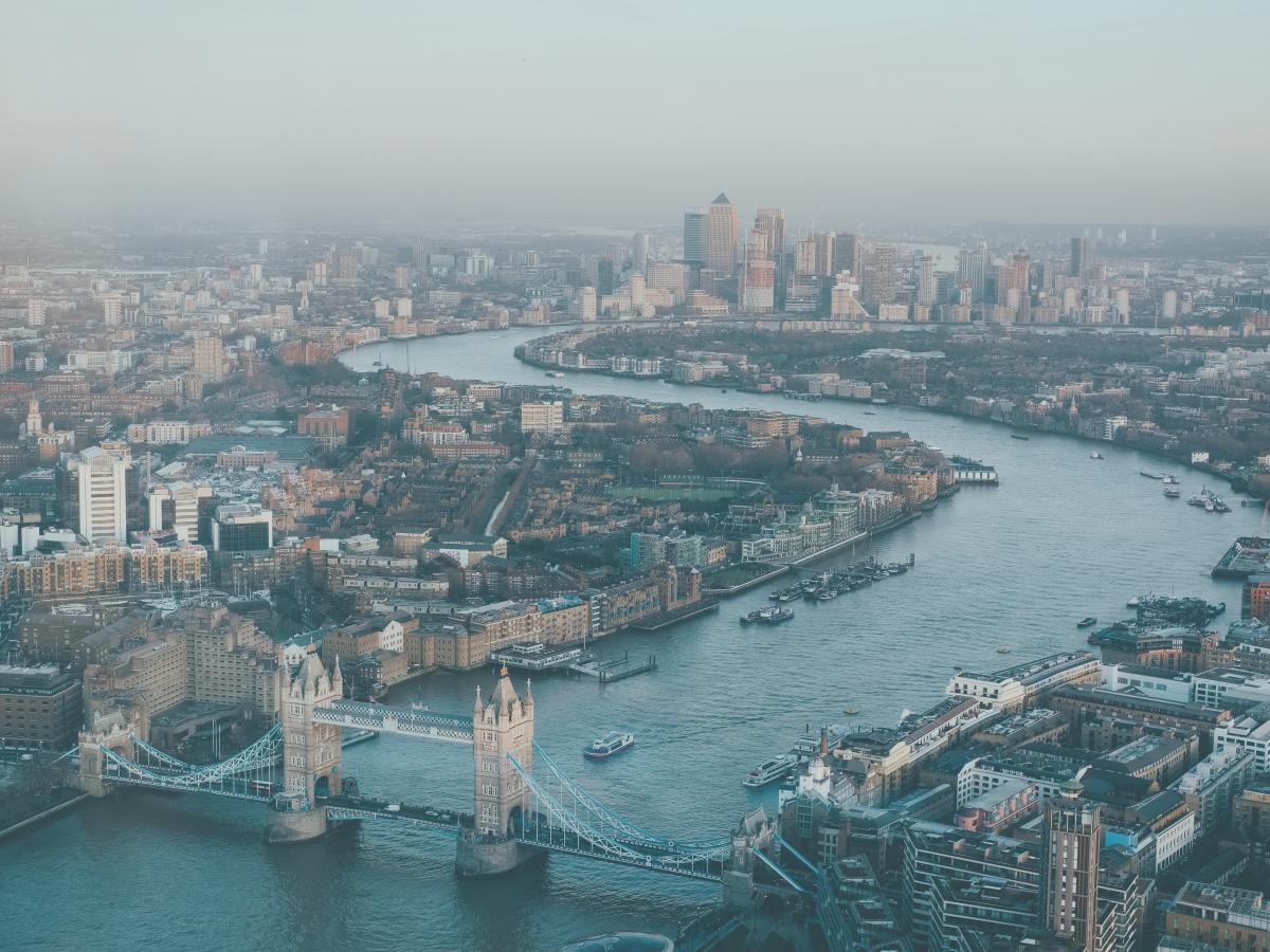 Image overlooking London