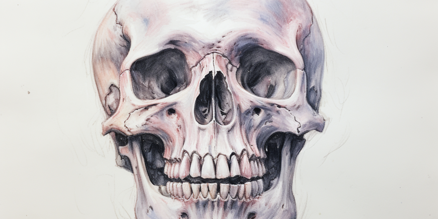 Illustration of skull