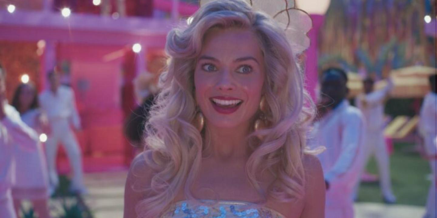 Margot Robbie as Barbie in Greta Gerwig's Box-Office smash hit movie