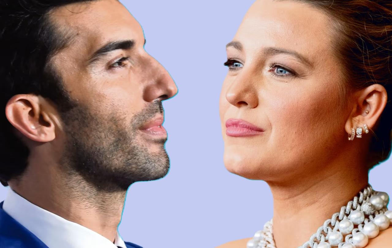 A montage shows two celebrity faces in opposition