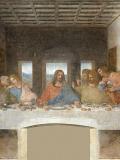 A painting of the Last supper showing Christ and the disciples at a table.